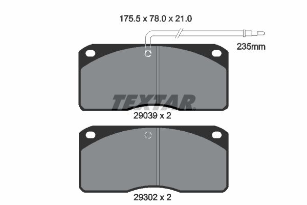 Bremsbelagsatz, Scheibenbremse