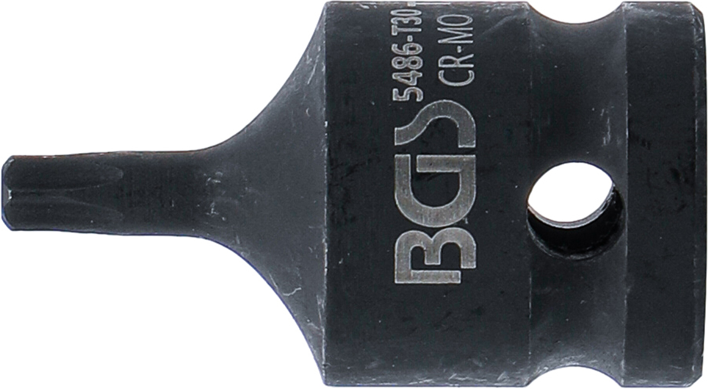 BGS Kraft-Bit-Einsatz | Länge 42 mm | Antrieb Innenvierkant 12,5 mm (1/2") | T-Profil (für Torx) T30