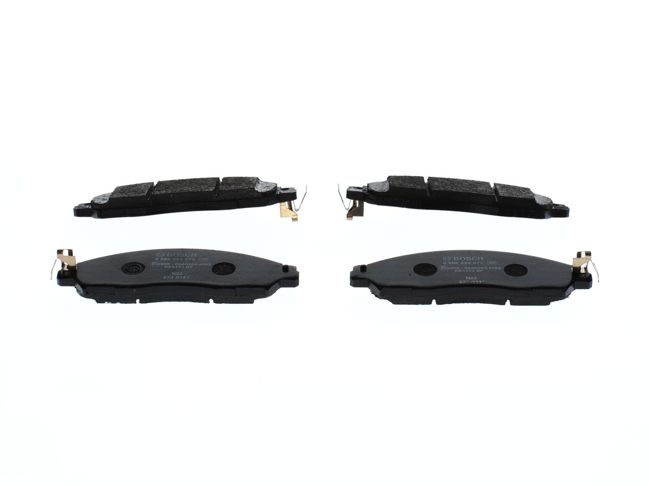 Bremsbelagsatz, Scheibenbremse