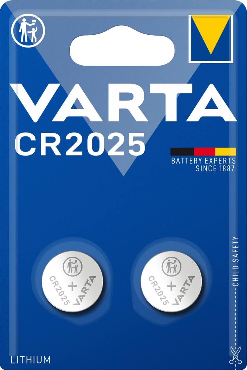 VARTA Batterien Knopfzelle CR2025 Lithium Coin 3V für elektronische Kleingeräte - Autoschlüssel Fernbedienungen Waagen