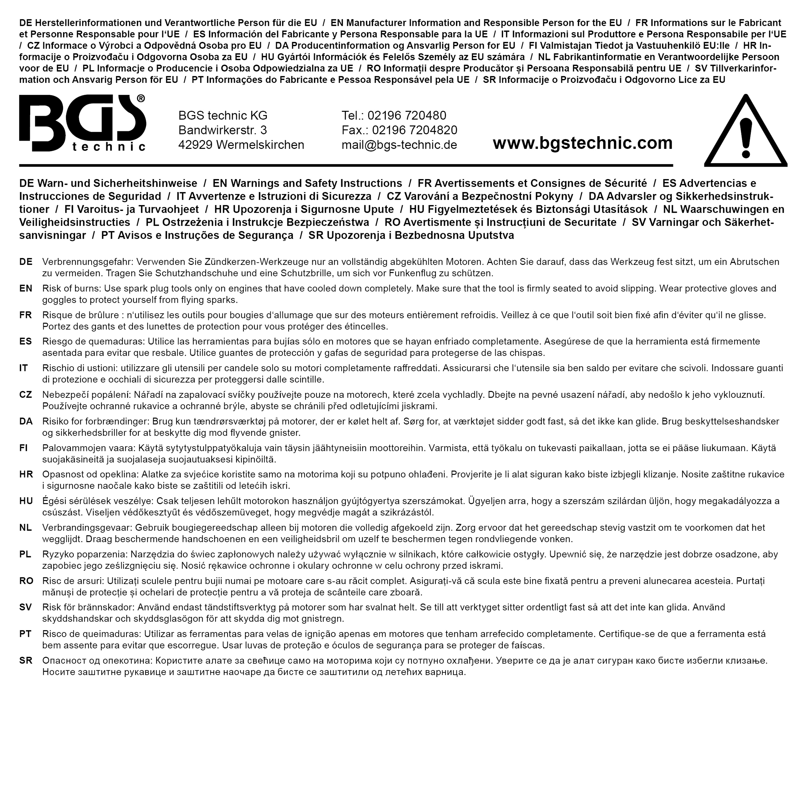 BGS Zündkerzen-Bürste | 140 mm