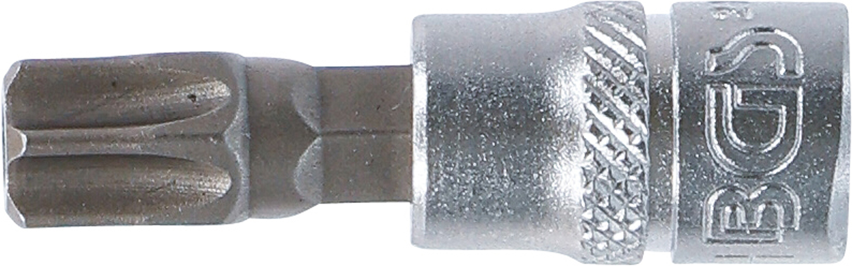 BGS Bit-Einsatz | Antrieb Innenvierkant 6,3 mm (1/4") | T-Profil (für Torx) mit Bohrung T50