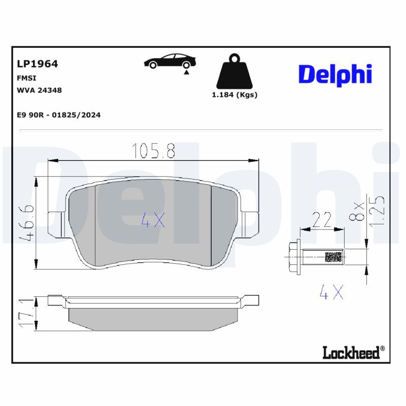 Bremsbelagsatz, Scheibenbremse