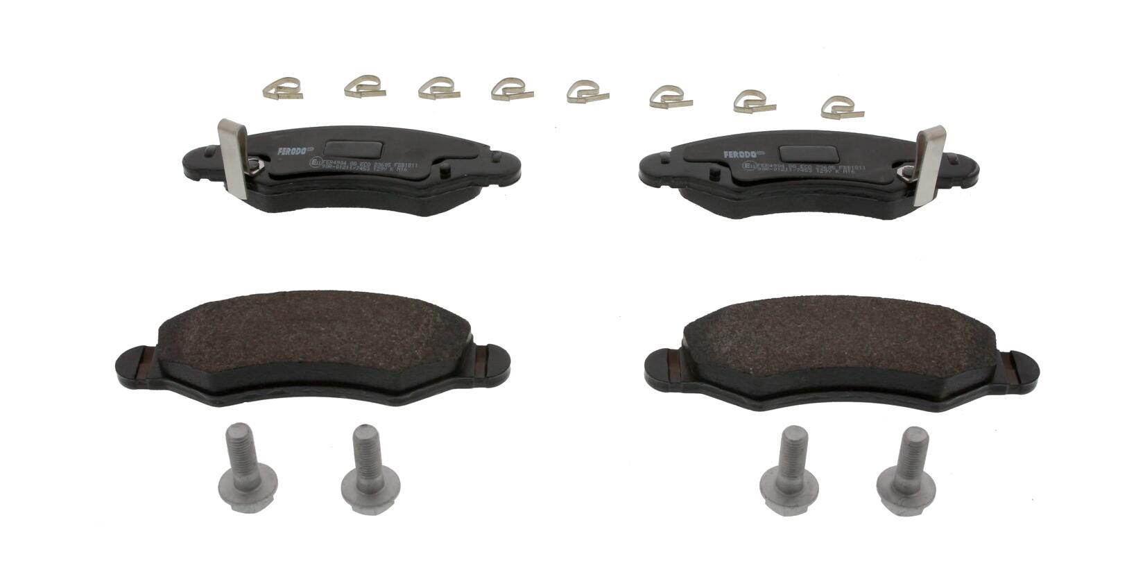 Bremsbelagsatz, Scheibenbremse