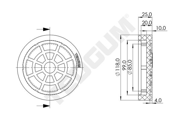 Auflagenteller, Rangierheber