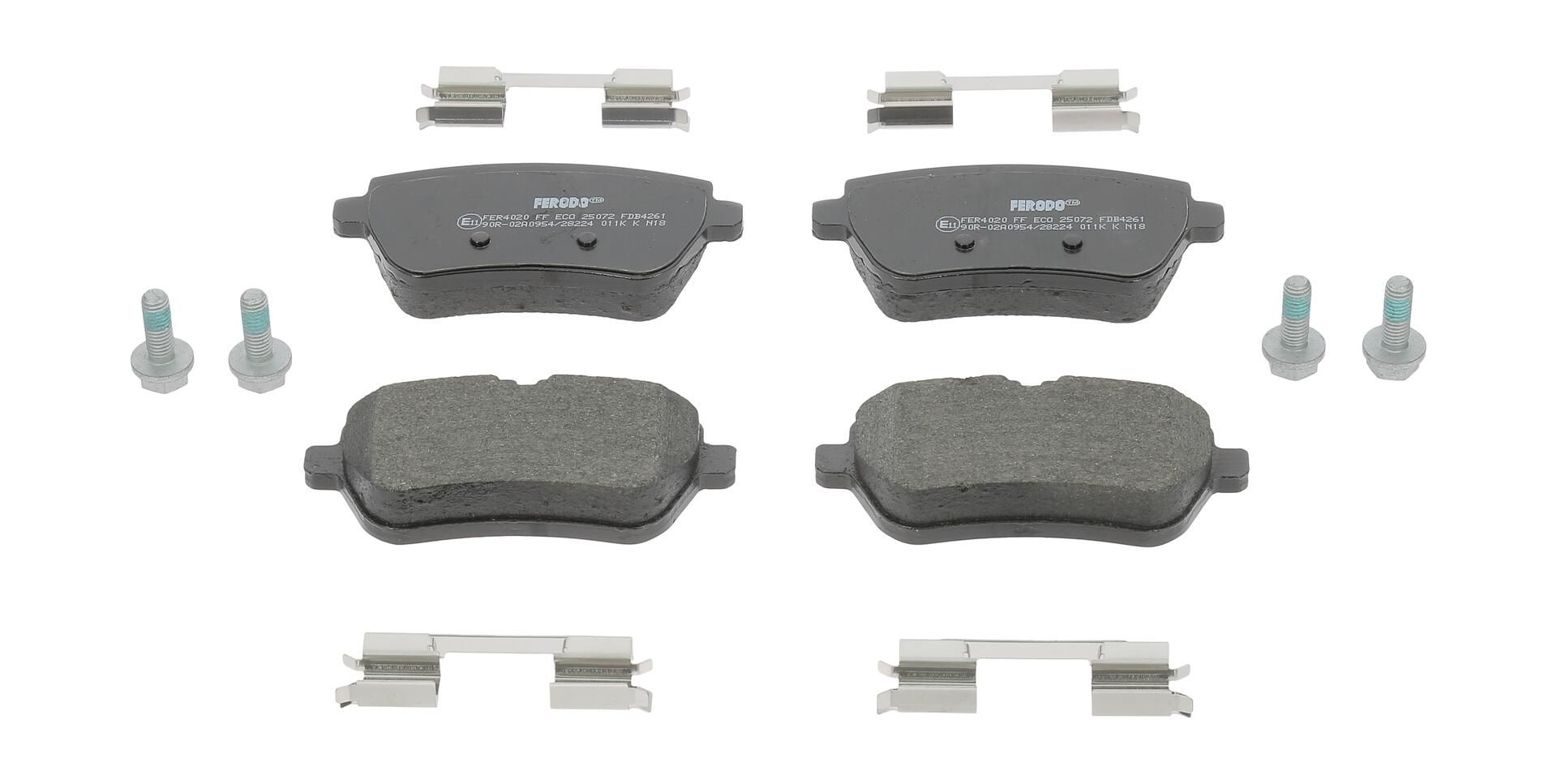 Bremsbelagsatz, Scheibenbremse