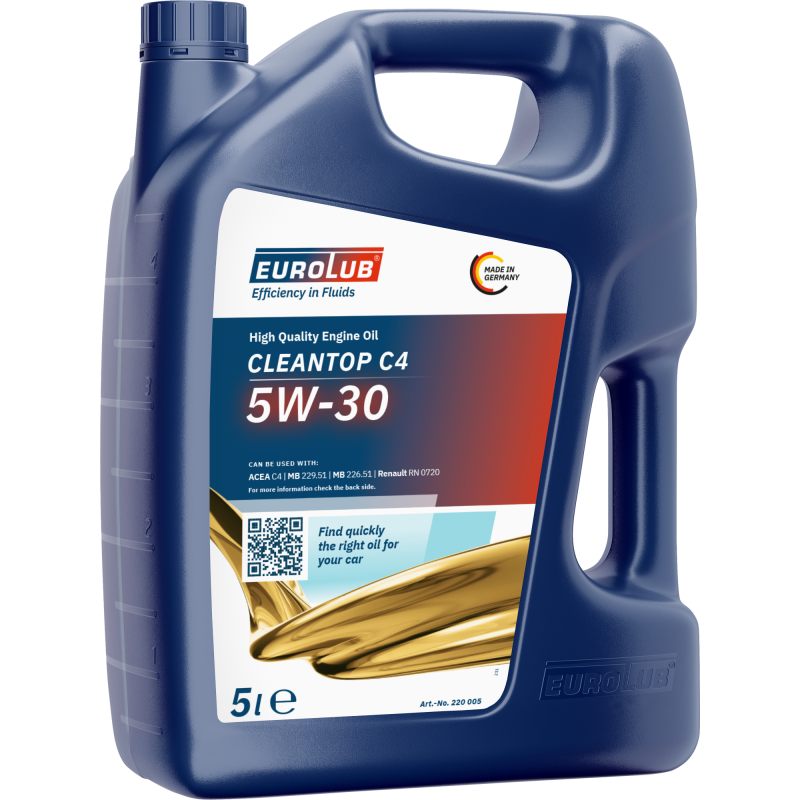 5W-30 Eurolub Cleantop C4 Motoröl 5 Liter