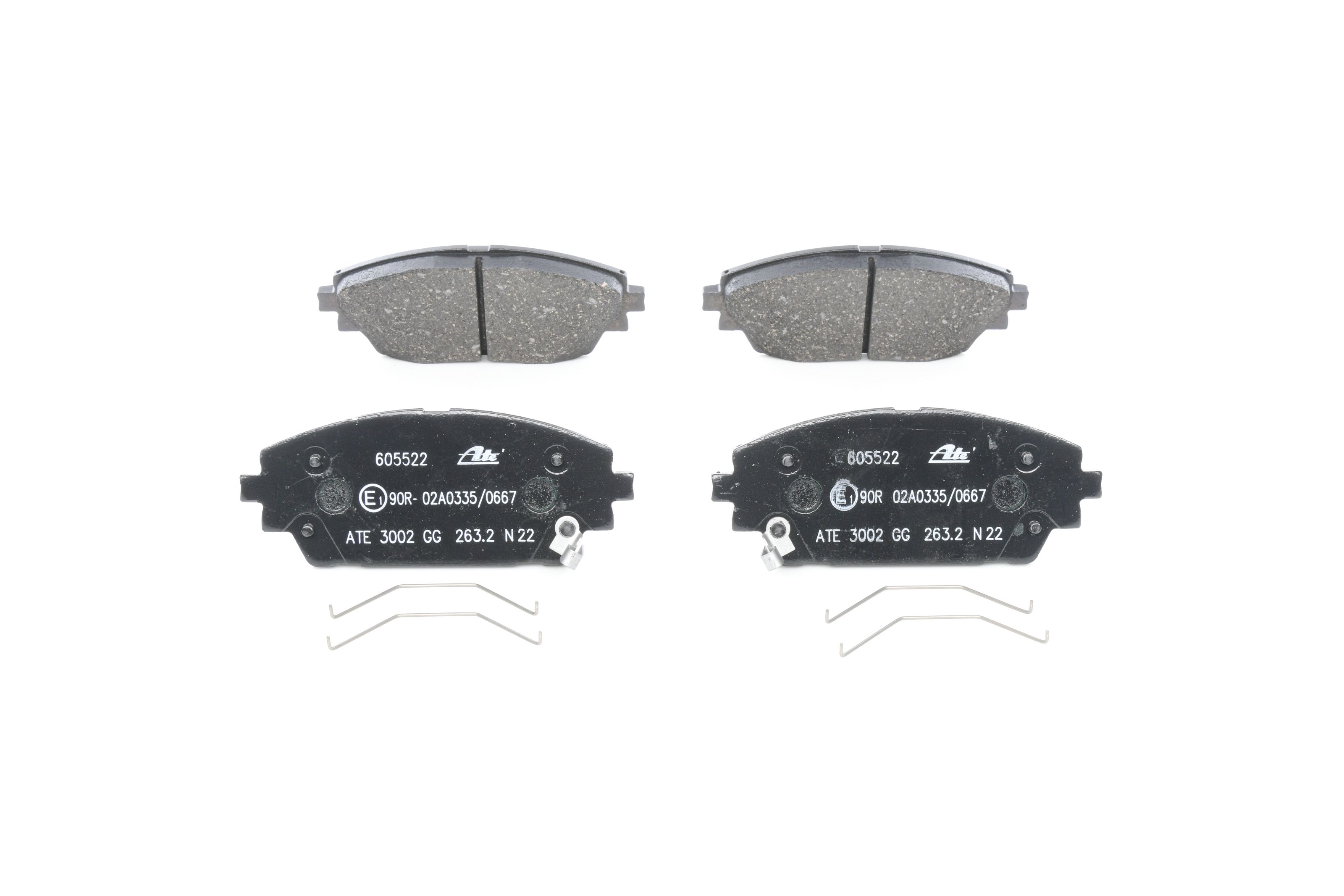 Bremsbelagsatz, Scheibenbremse