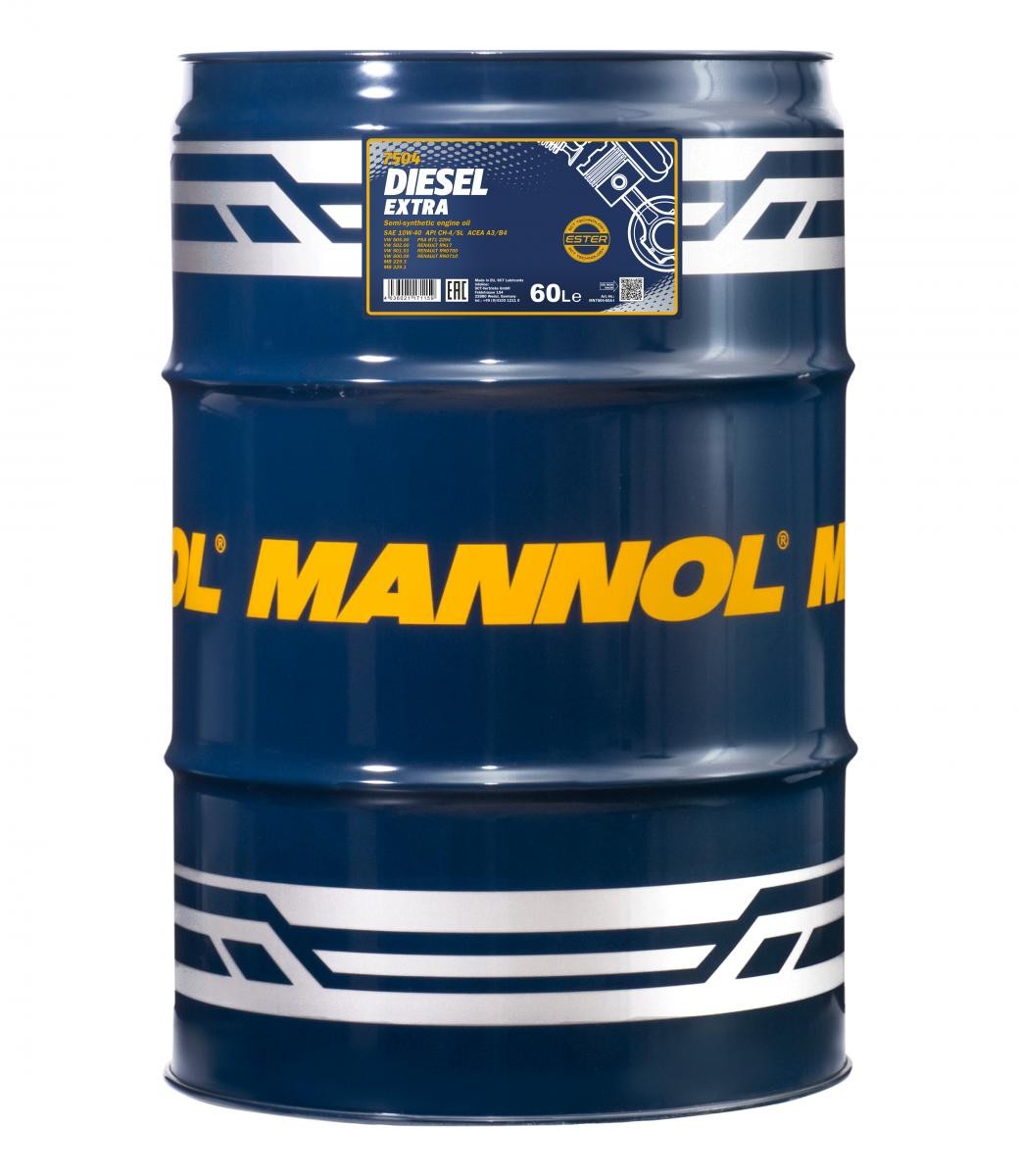 10W-40 Mannol 7504 Diesel Extra Motoröl 60 Liter