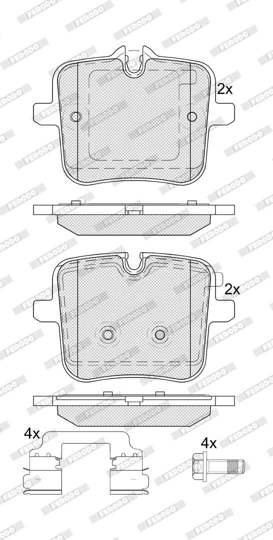 Bremsbelagsatz, Scheibenbremse
