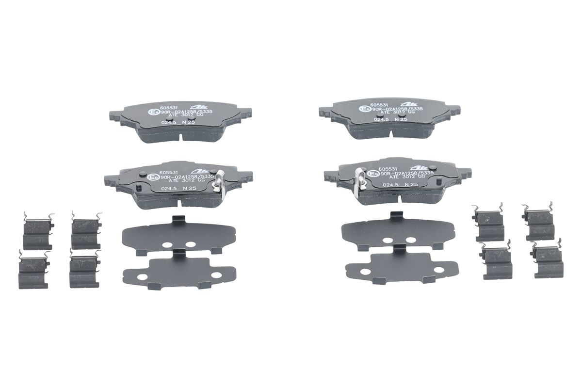 Bremsbelagsatz, Scheibenbremse