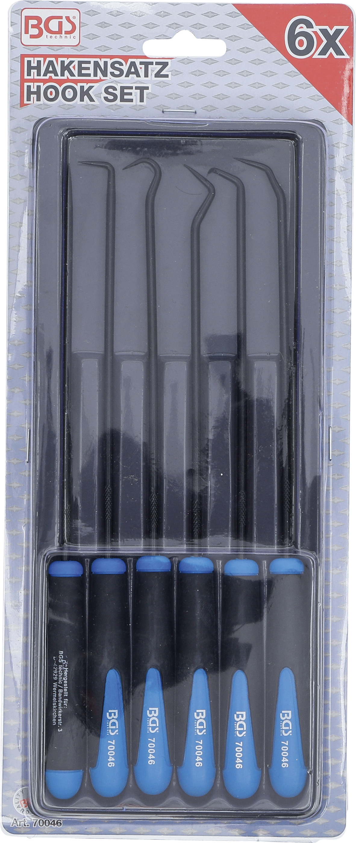 BGS Haken-Satz | extra lang | 245 mm | 6-tlg.
