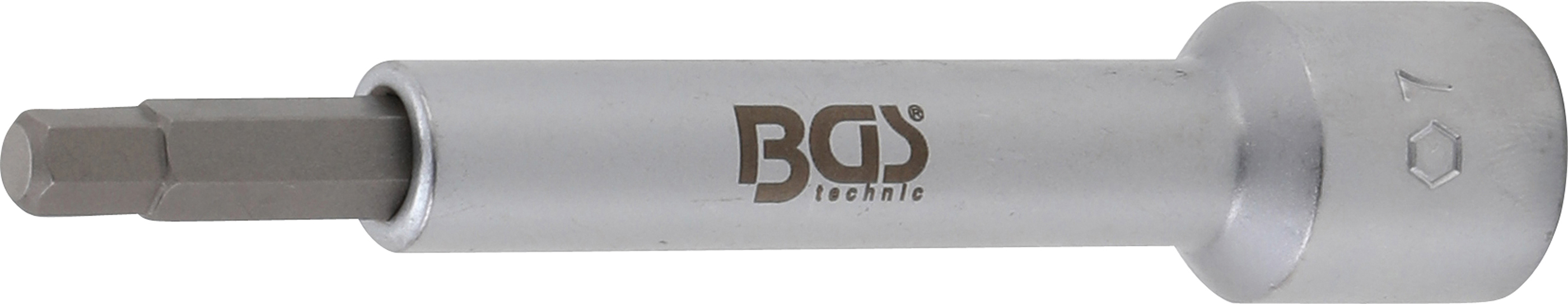 BGS Bit-Einsatz | Antrieb Innenvierkant 12,5 mm (1/2") | Innensechskant 7 mm