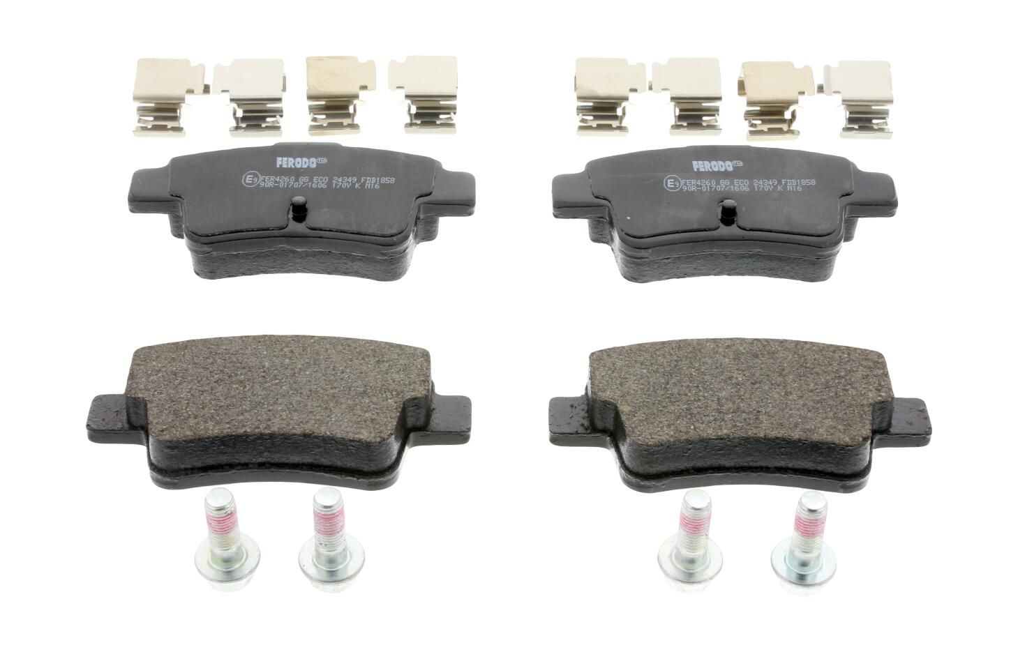 Bremsbelagsatz, Scheibenbremse