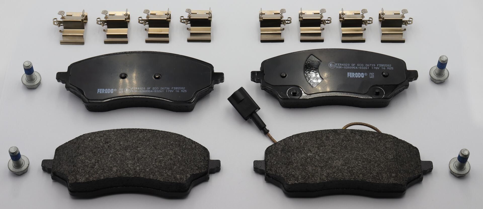 Bremsbelagsatz, Scheibenbremse