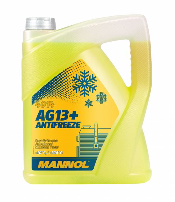 Mannol 4014 Kühlerfrostschutz Antifreeze AG13+ Advanced -40 Fertigmischung 5 Liter