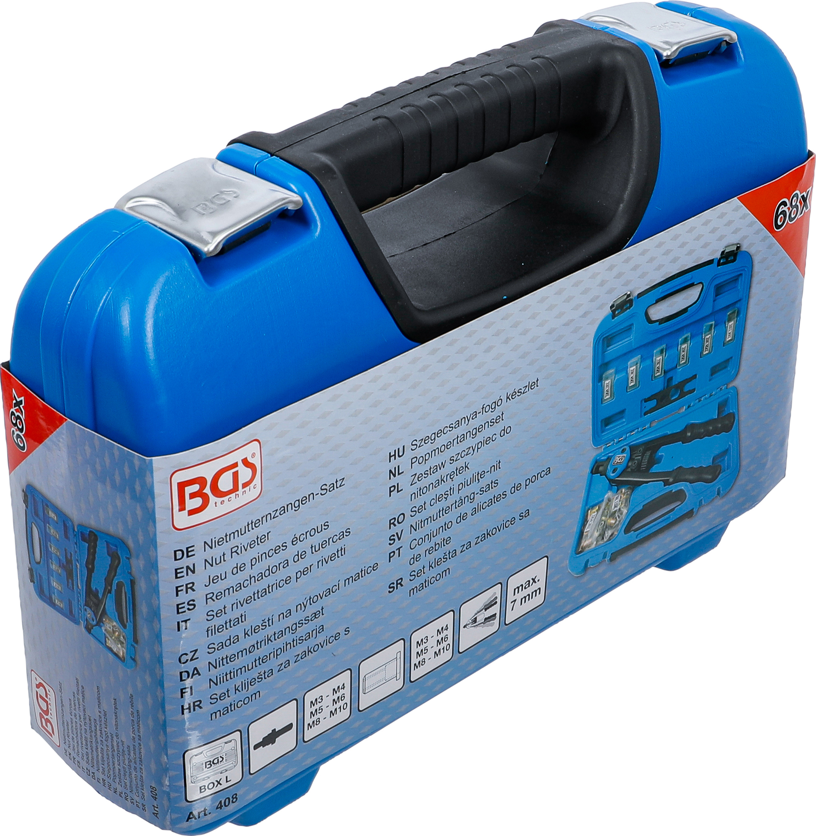 BGS Nietmutternzangen-Satz | M3 - M10 | 68-tlg.