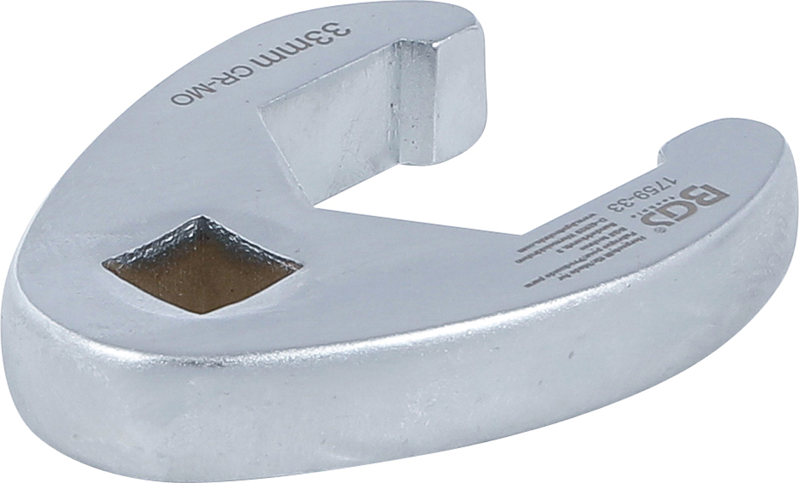 BGS Hahnenfußschlüssel | Antrieb Innenvierkant 12,5 mm (1/2") | SW 33 mm