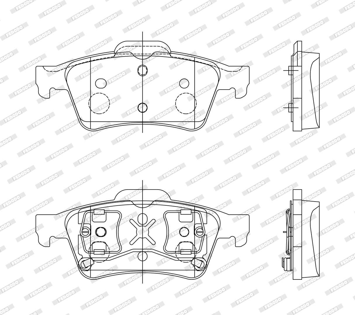Bremsbelagsatz, Scheibenbremse