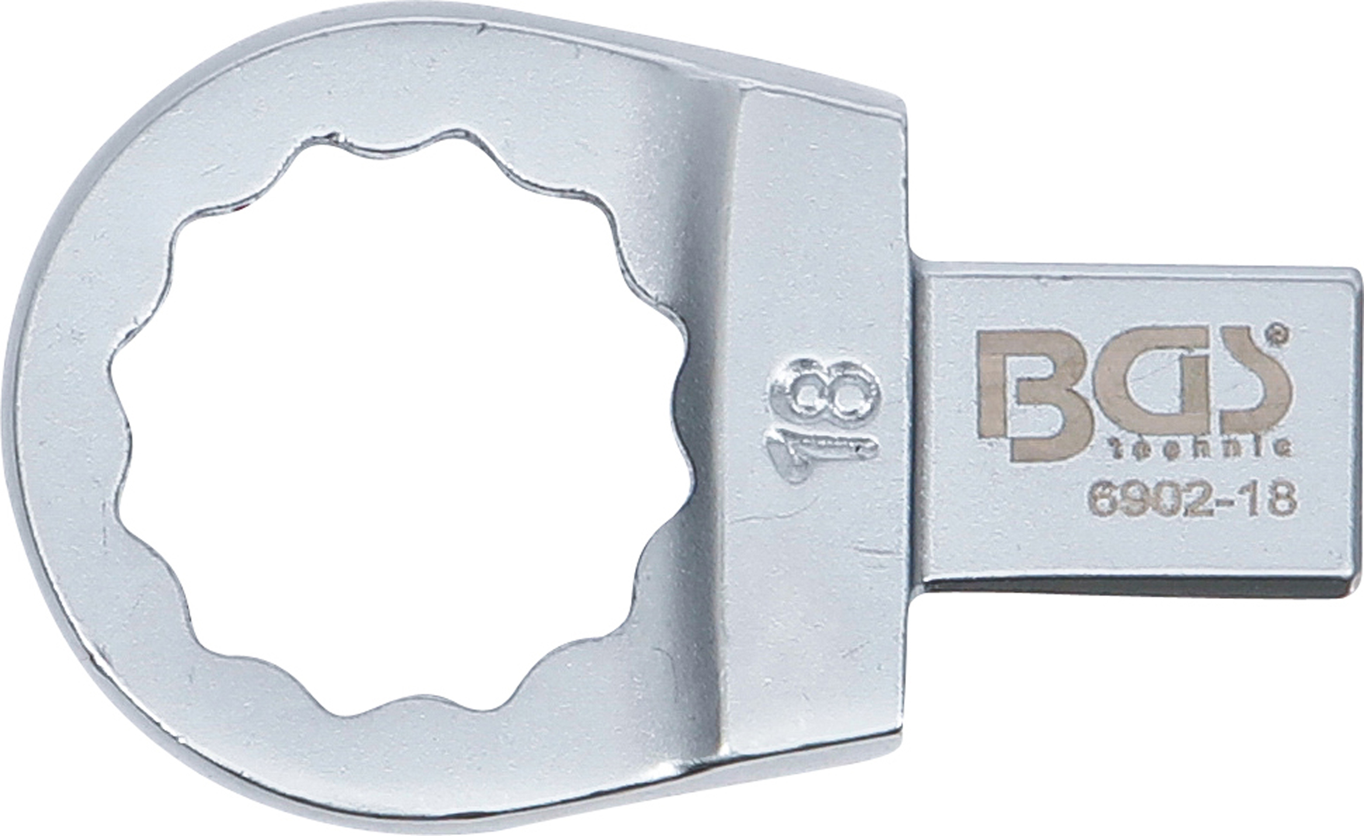 BGS Einsteck-Ringschlüssel | 18 mm | Aufnahme 9 x 12 mm