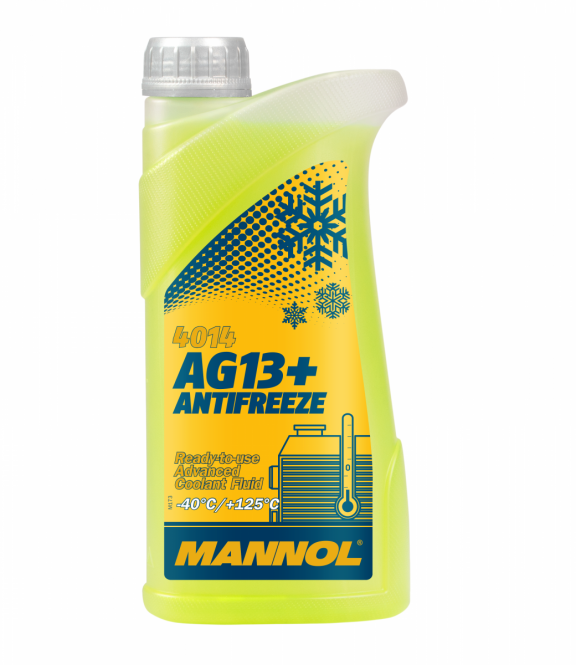Mannol 4014 Kühlerfrostschutz Antifreeze AG13+ Advanced -40 Fertigmischung 1 Liter