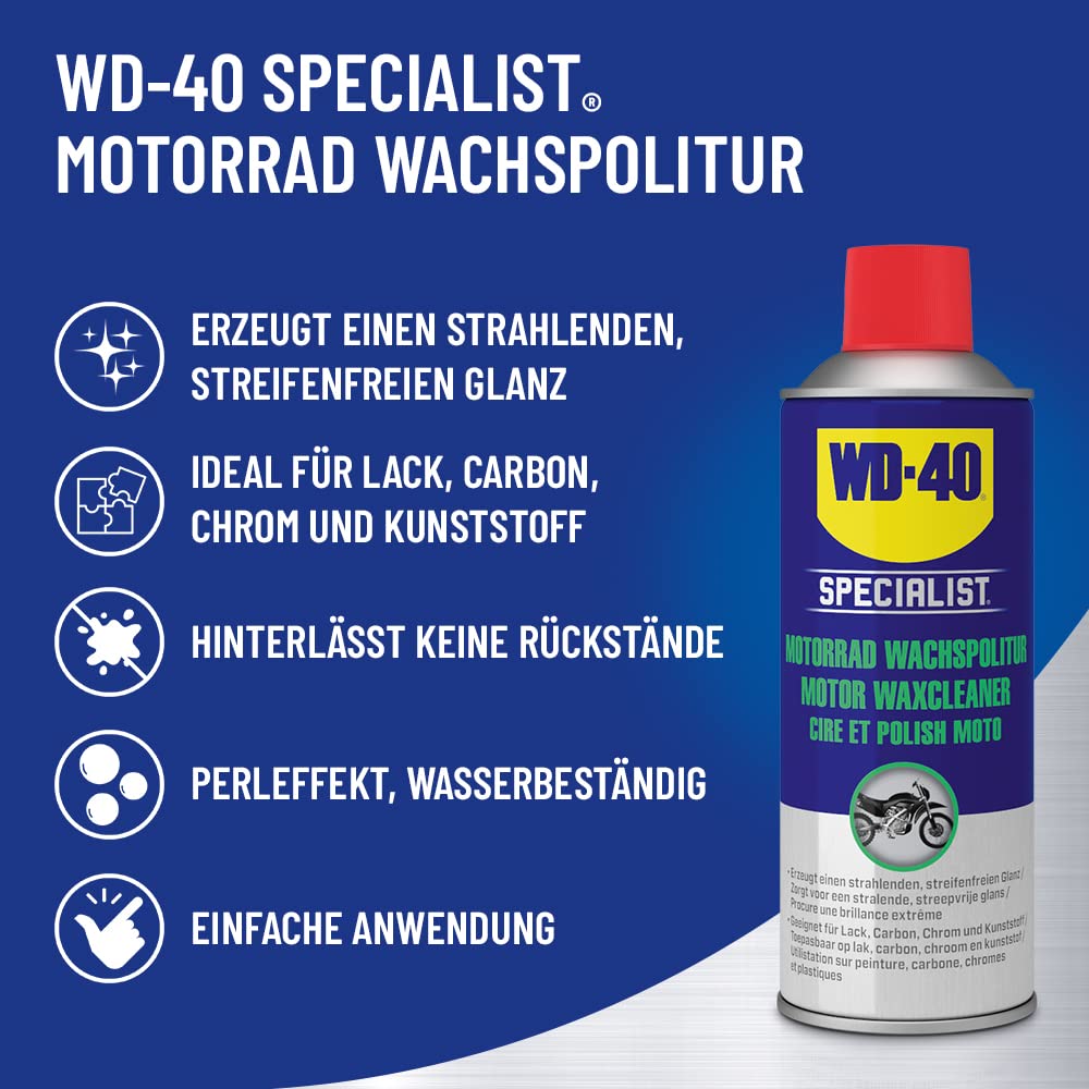 WD-40 Specialist Motorbike Wachspolitur Cire & Polish 400 ml