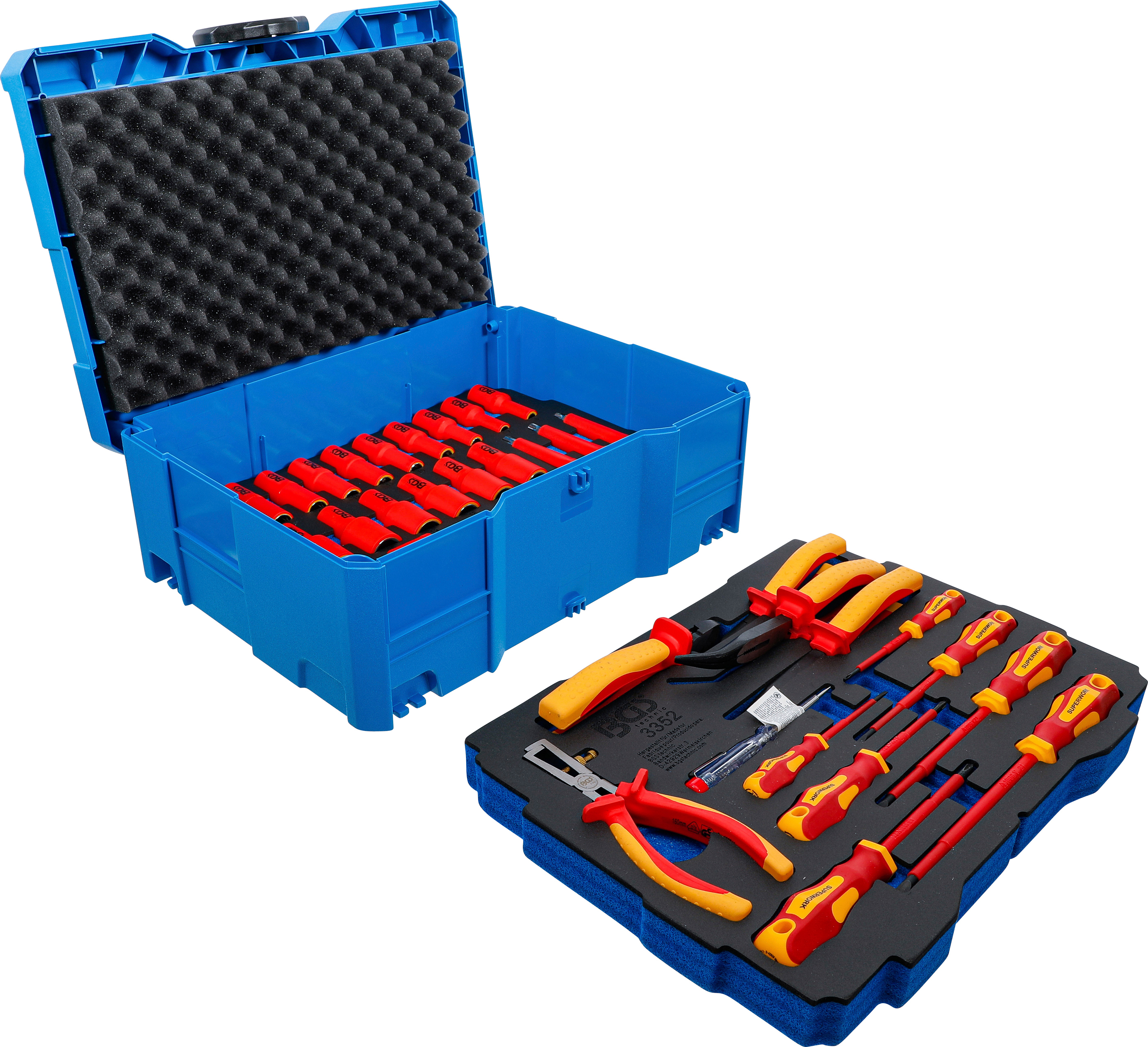 BGS VDE-Zangen- / Schraubendreher- und Steckschlüssel-Satz | BGS systainer® | 36-tlg.