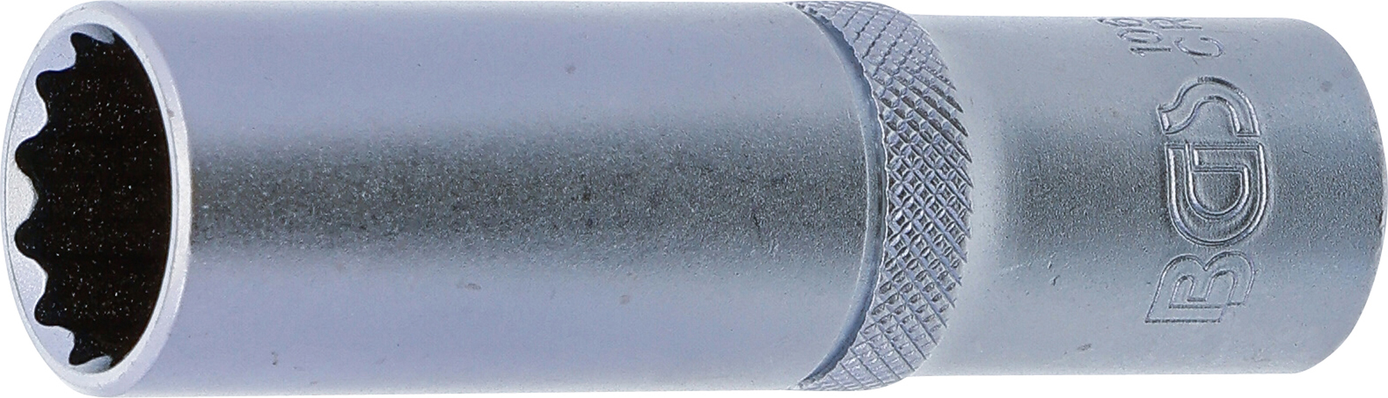 BGS Steckschlüssel-Einsatz Zwölfkant, tief | Antrieb Innenvierkant 12,5 mm (1/2") | SW 16 mm