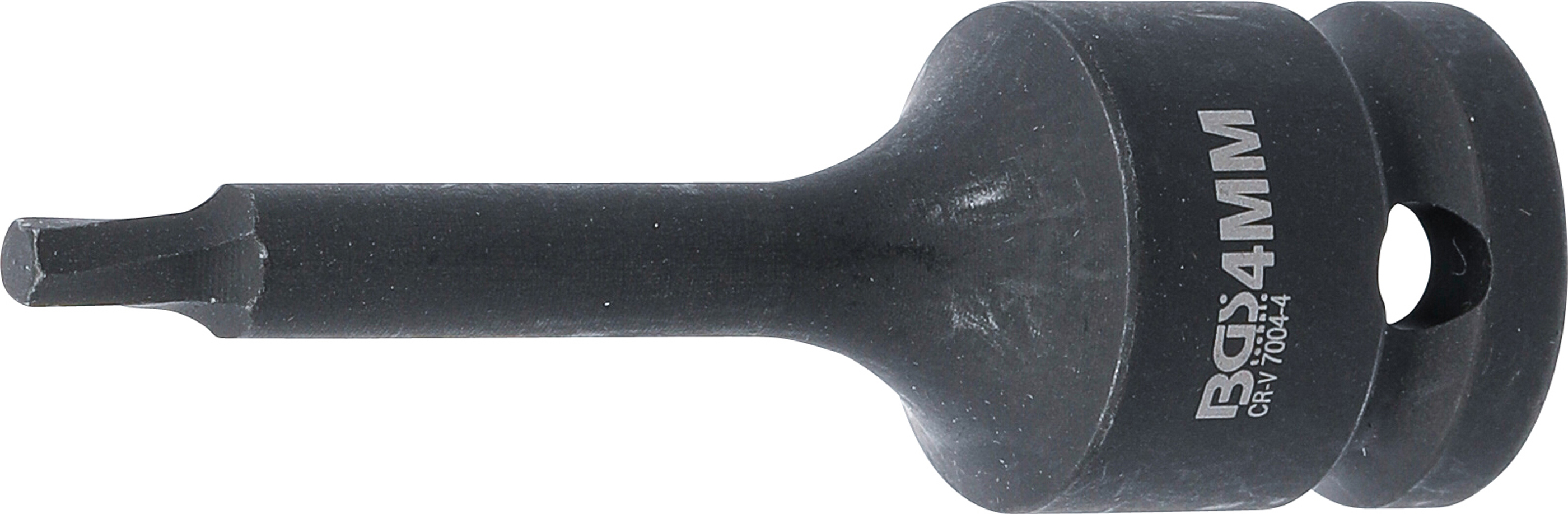 BGS Schraubenausdreher | Antrieb Innenvierkant 12,5 mm (1/2") | für defekten Innensechskant 4 mm