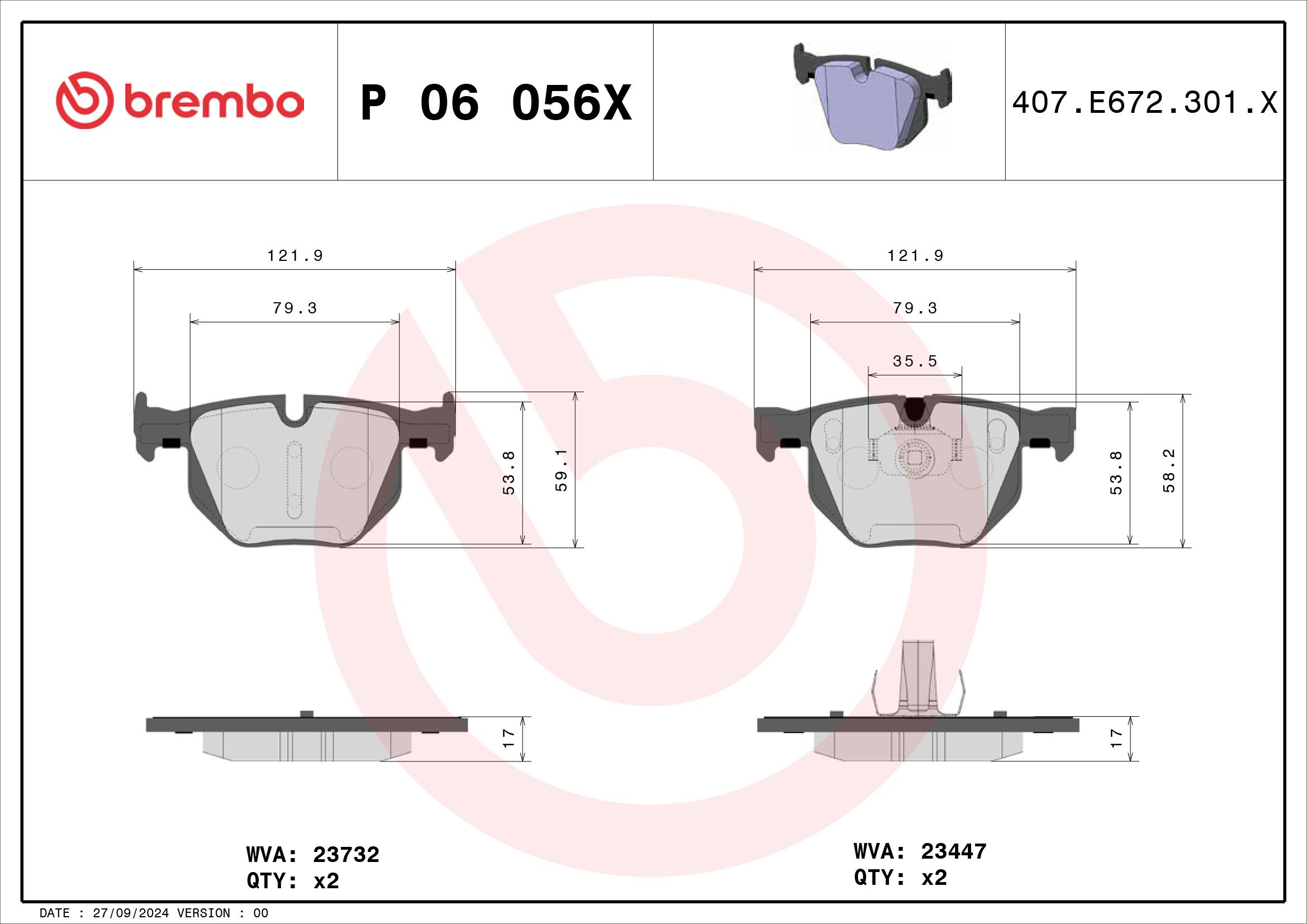 Bremsbelagsatz, Scheibenbremse