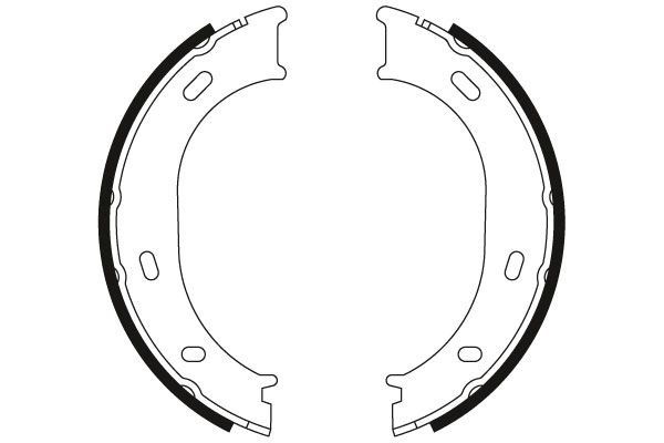 Bremsbackensatz, Feststellbremse