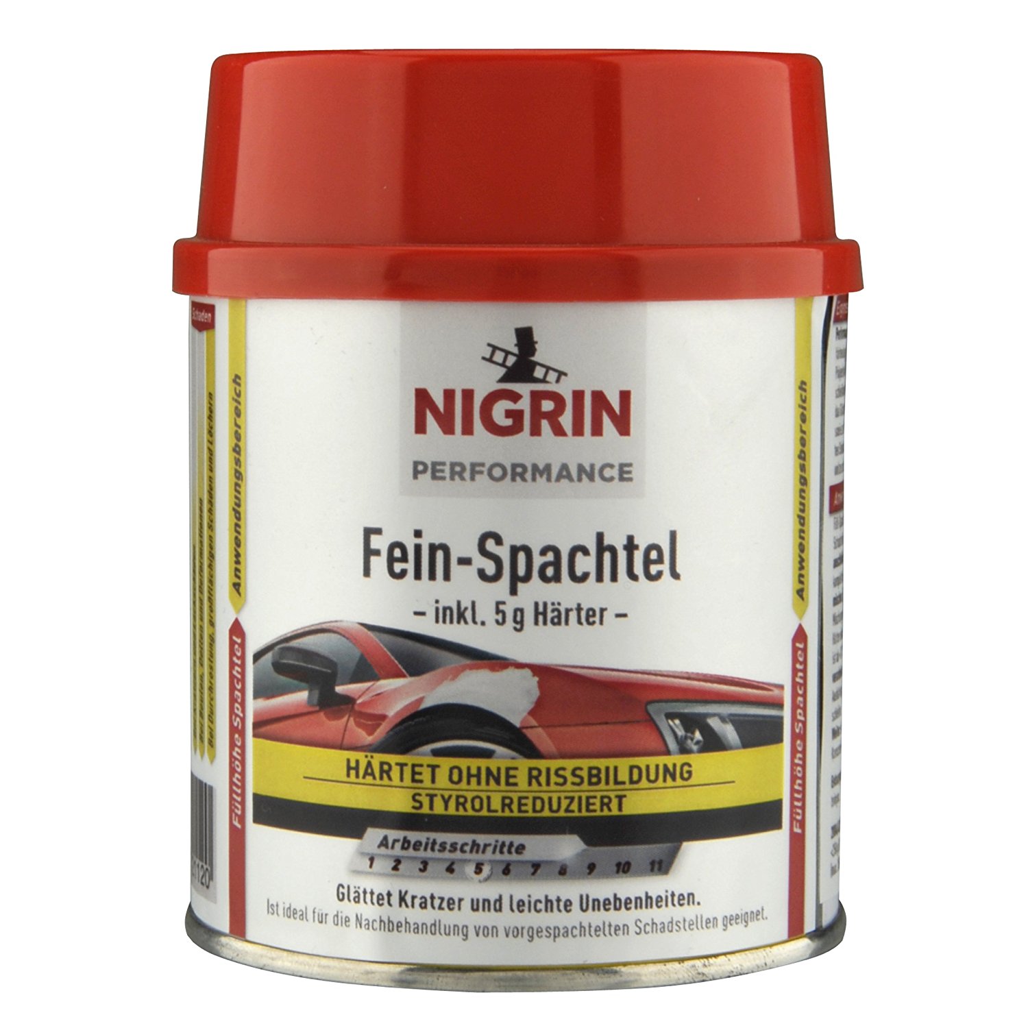 Nigrin Performance Fein Spachtel inklusive Härter 250 gr