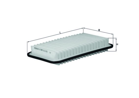 Luftfilter LX2901 “KNECHT 244,5 mm, 148 mm”