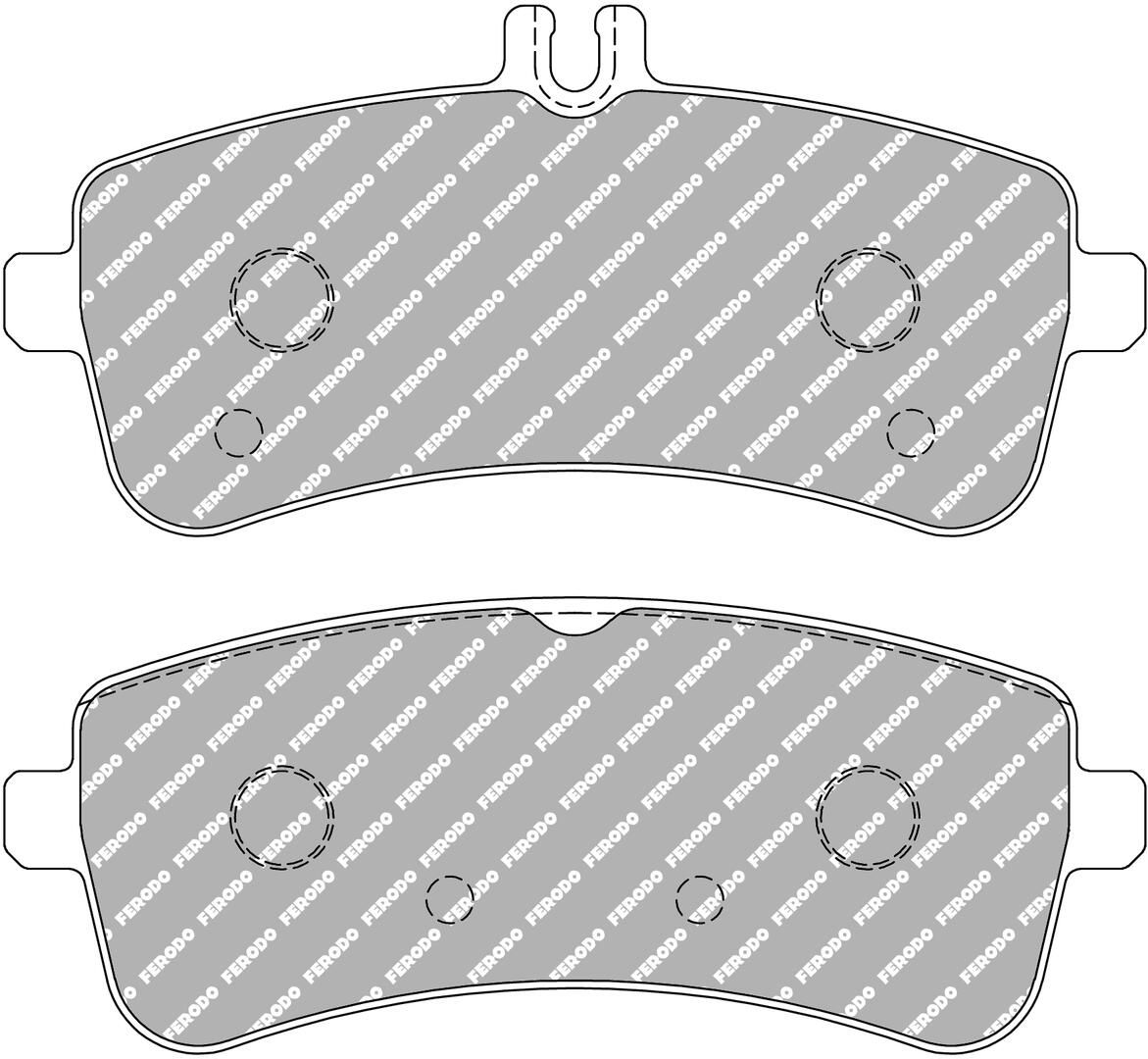 Bremsbelagsatz, Scheibenbremse “FERODO RACING 146,2 mm, 146,2 mm, 68,5 mm”
