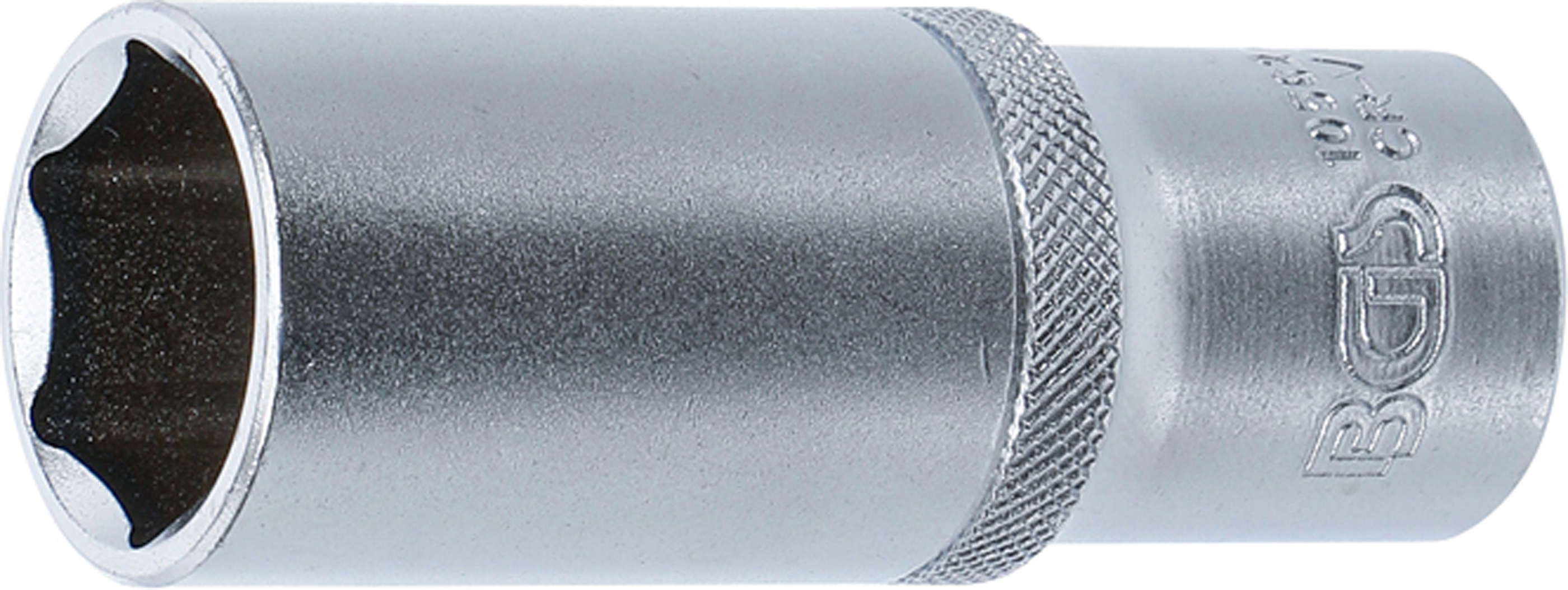 BGS Steckschlüssel-Einsatz Sechskant, tief | Antrieb Innenvierkant 12,5 mm (1/2") | SW 22 mm