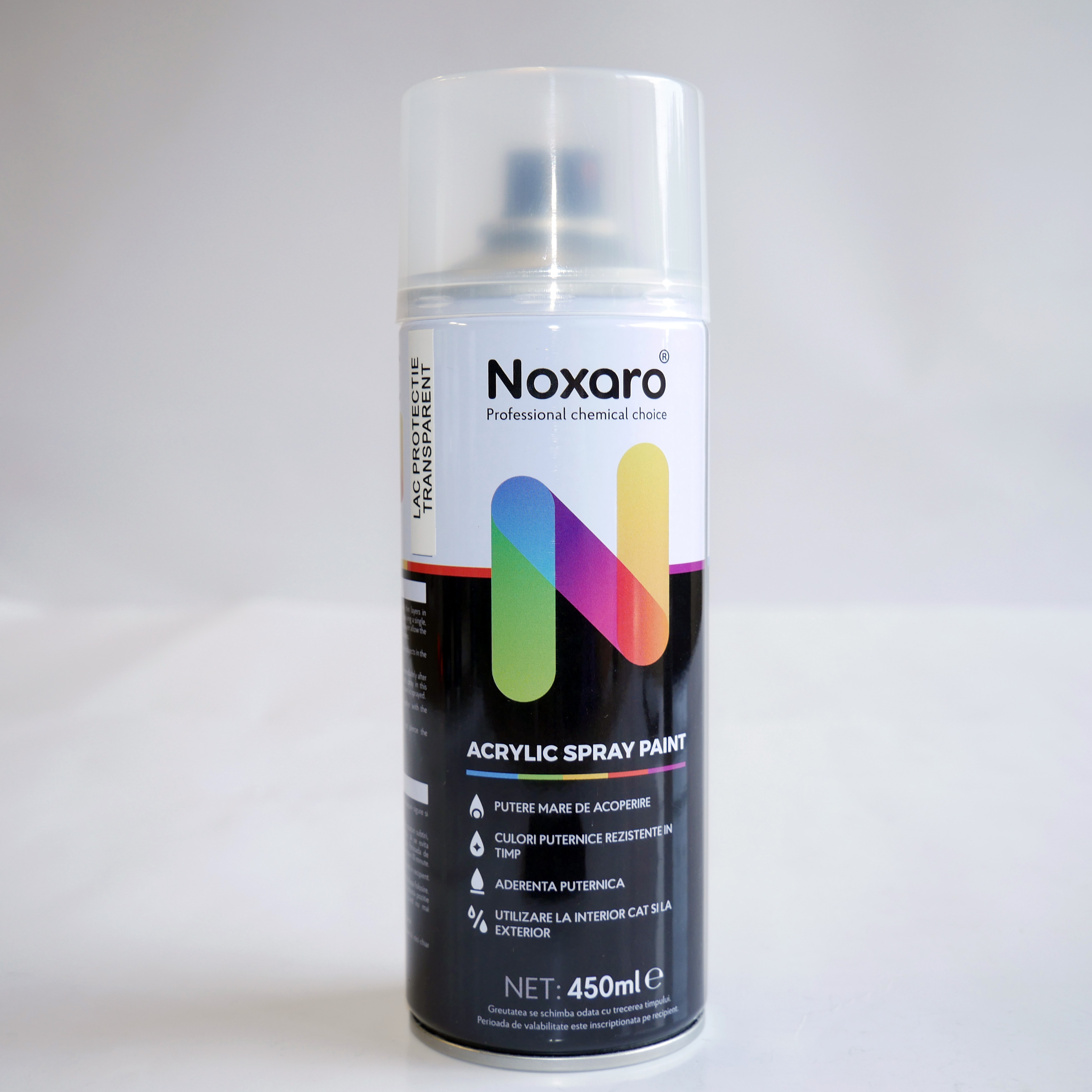 Noxaro Acryl Lackspray Transparent Schutzlackspray Klarlack 450 ml