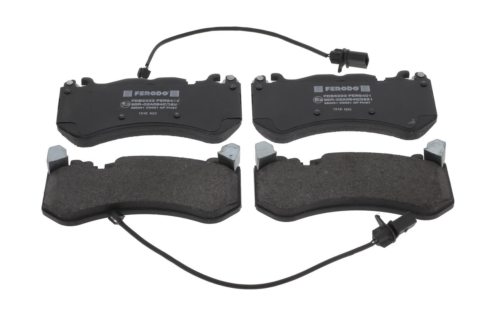 Bremsbelagsatz, Scheibenbremse