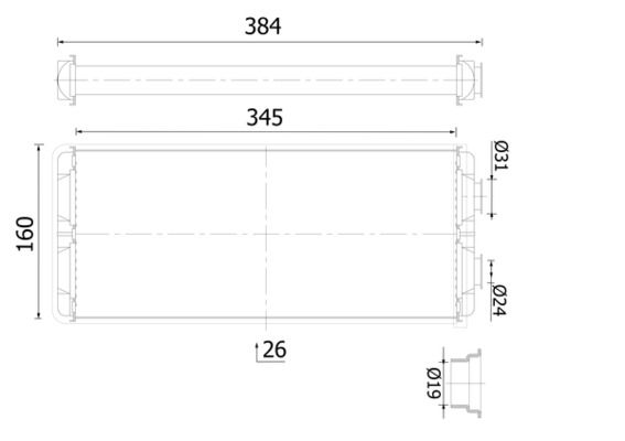 Wärmetauscher, Innenraumheizung