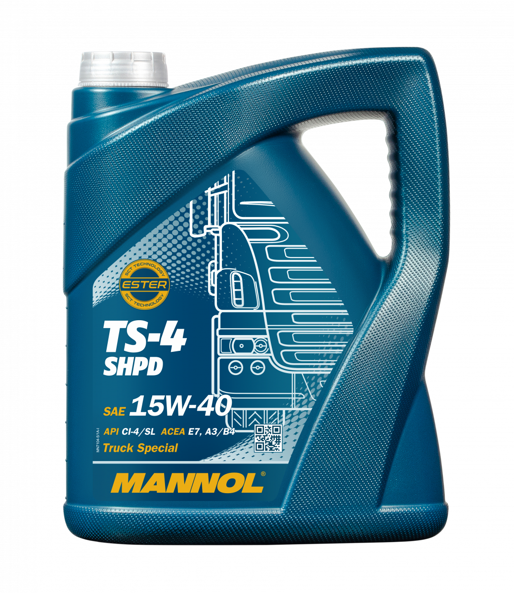 15W-40 Mannol 7104 TS-4 SHPD Extra Motoröl 5 Liter