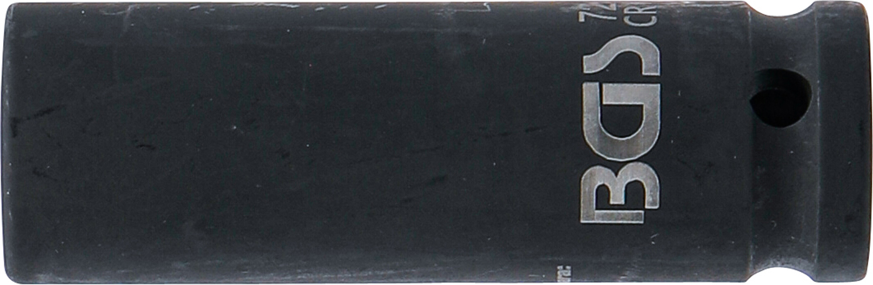 BGS Kraft-Steckschlüssel-Einsatz Sechskant, tief | Antrieb Innenvierkant 12,5 mm (1/2") | SW 17 mm