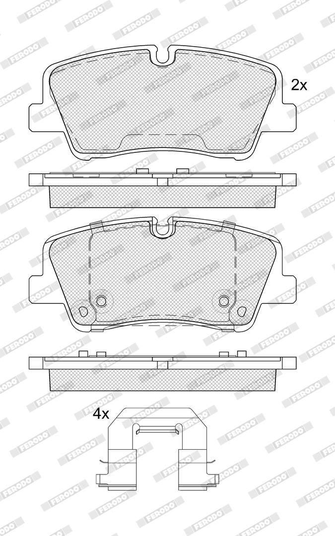 Bremsbelagsatz, Scheibenbremse