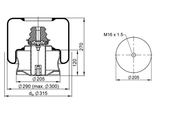 Federbalg, Luftfederung