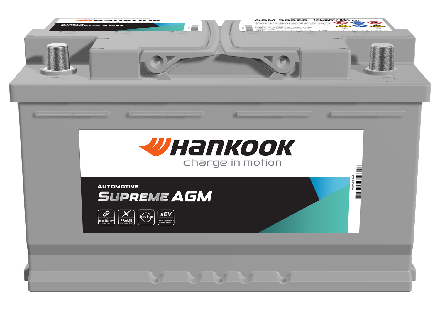Starterbatterie “Hankook 12 V, 80 Ah, 800 A”