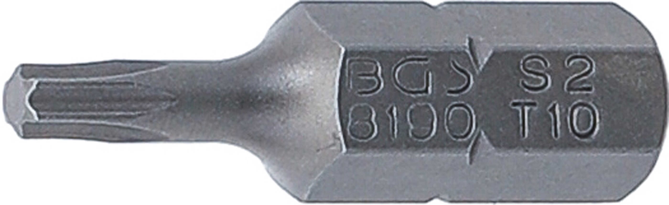 BGS Bit | Länge 25 mm | Antrieb Außensechskant 6,3 mm (1/4") | T-Profil (für Torx) T10