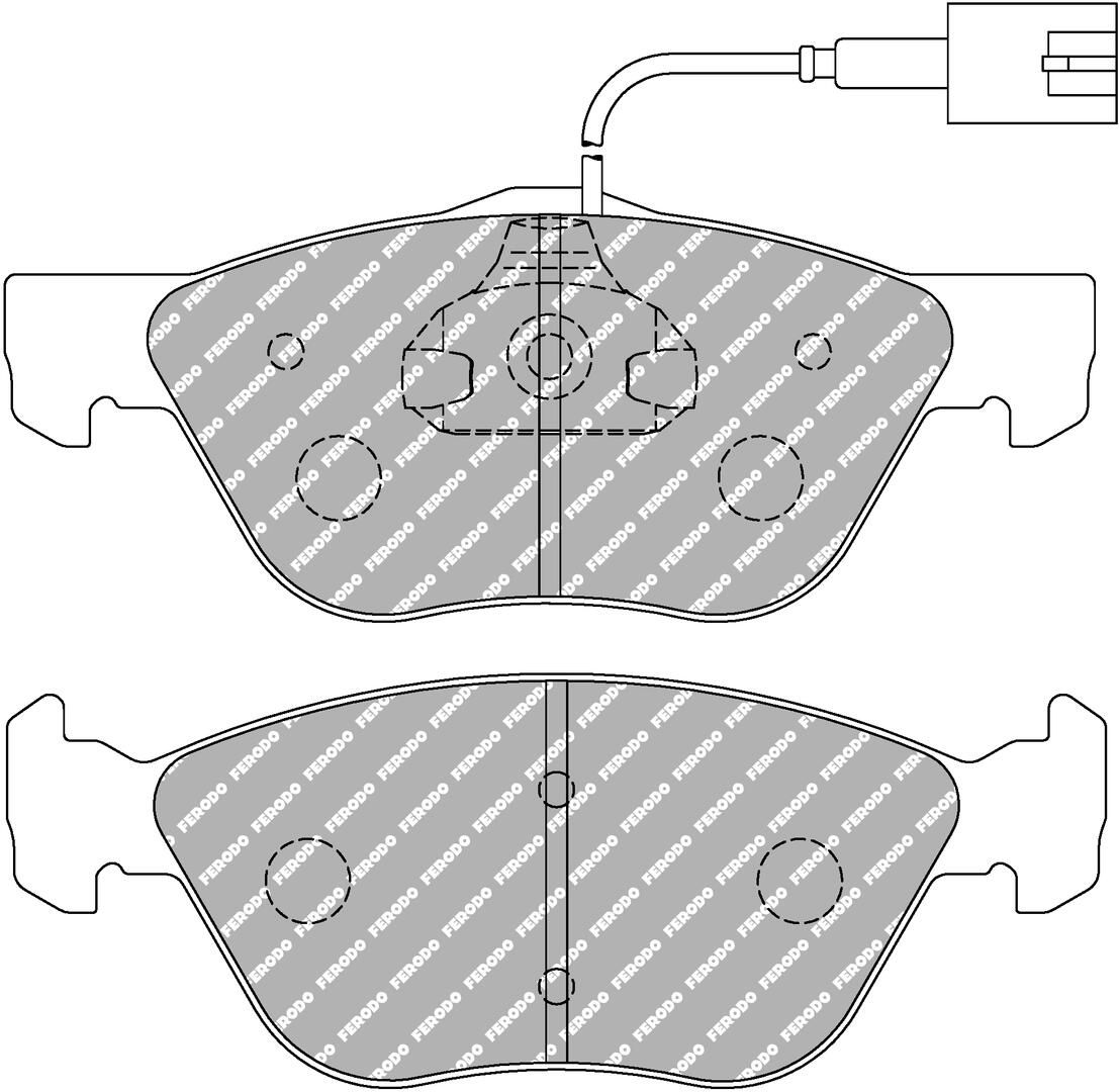 Bremsbelagsatz, Scheibenbremse