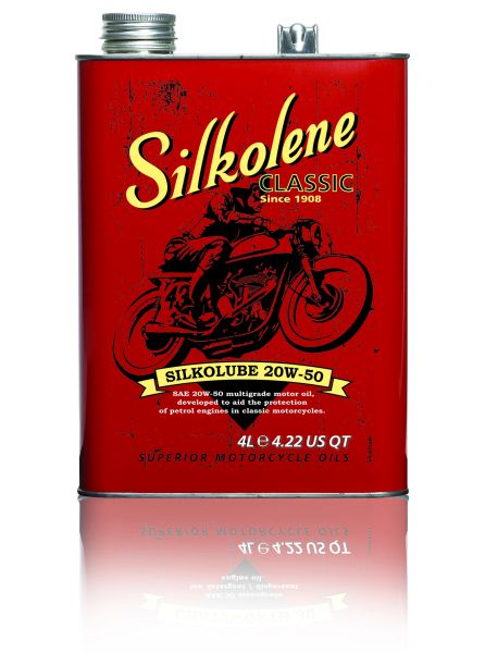 20W-50 Fuchs Silkolene Silkolube Oldtimer Motorrad Motoröl 4 Liter