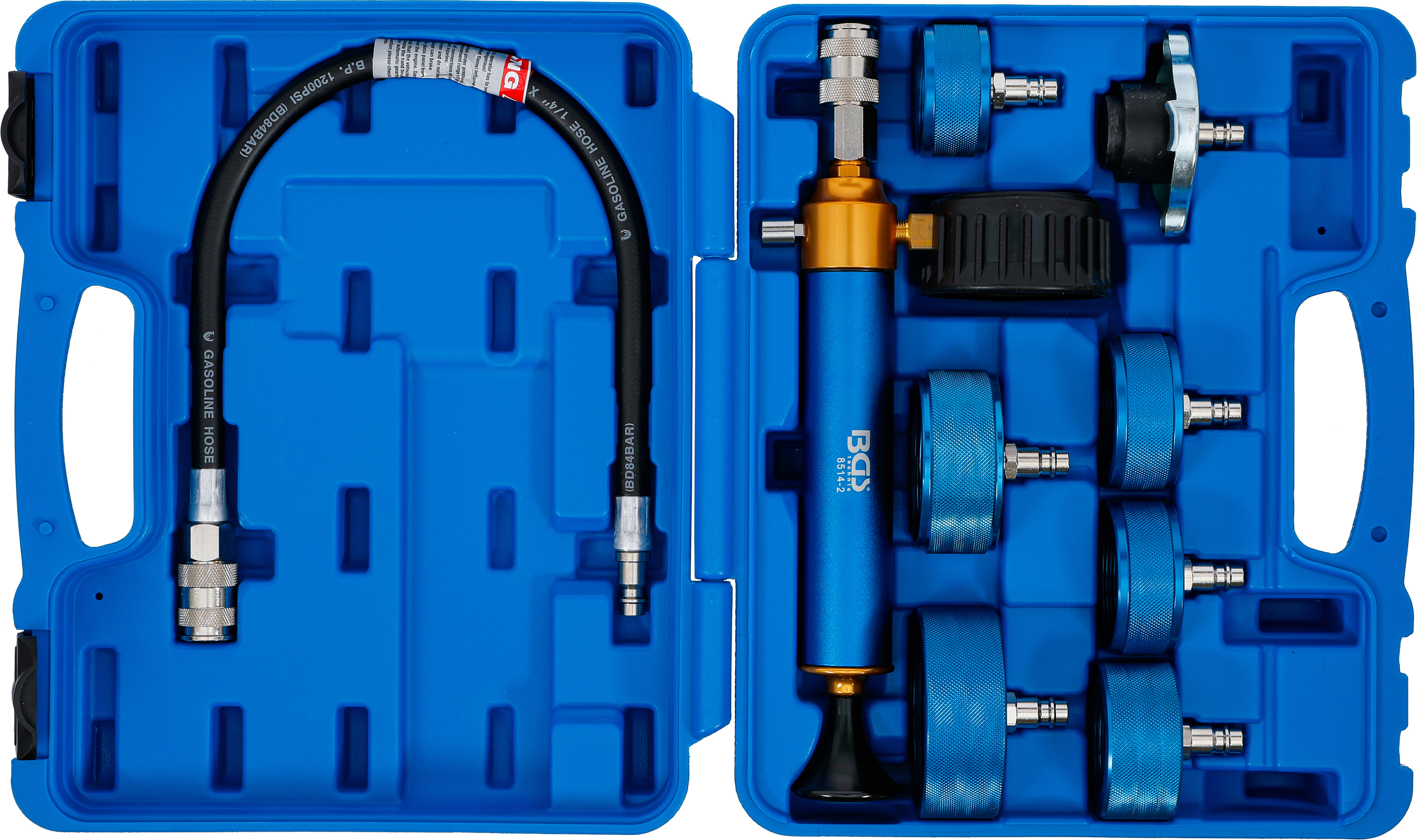 BGS Kühlsystem-Diagnosekoffer | 9-tlg.