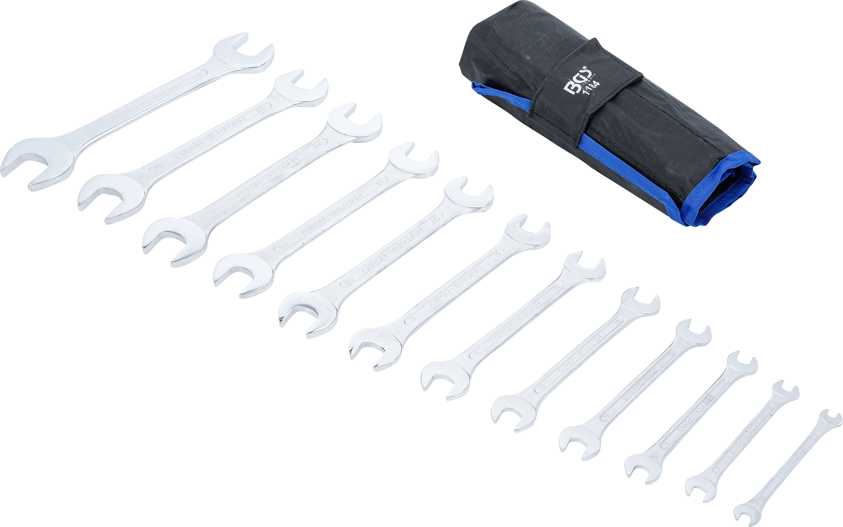 BGS Doppel-Maulschlüssel-Satz | SW 6 x 7 - 30 x 32 mm | 12-tlg.
