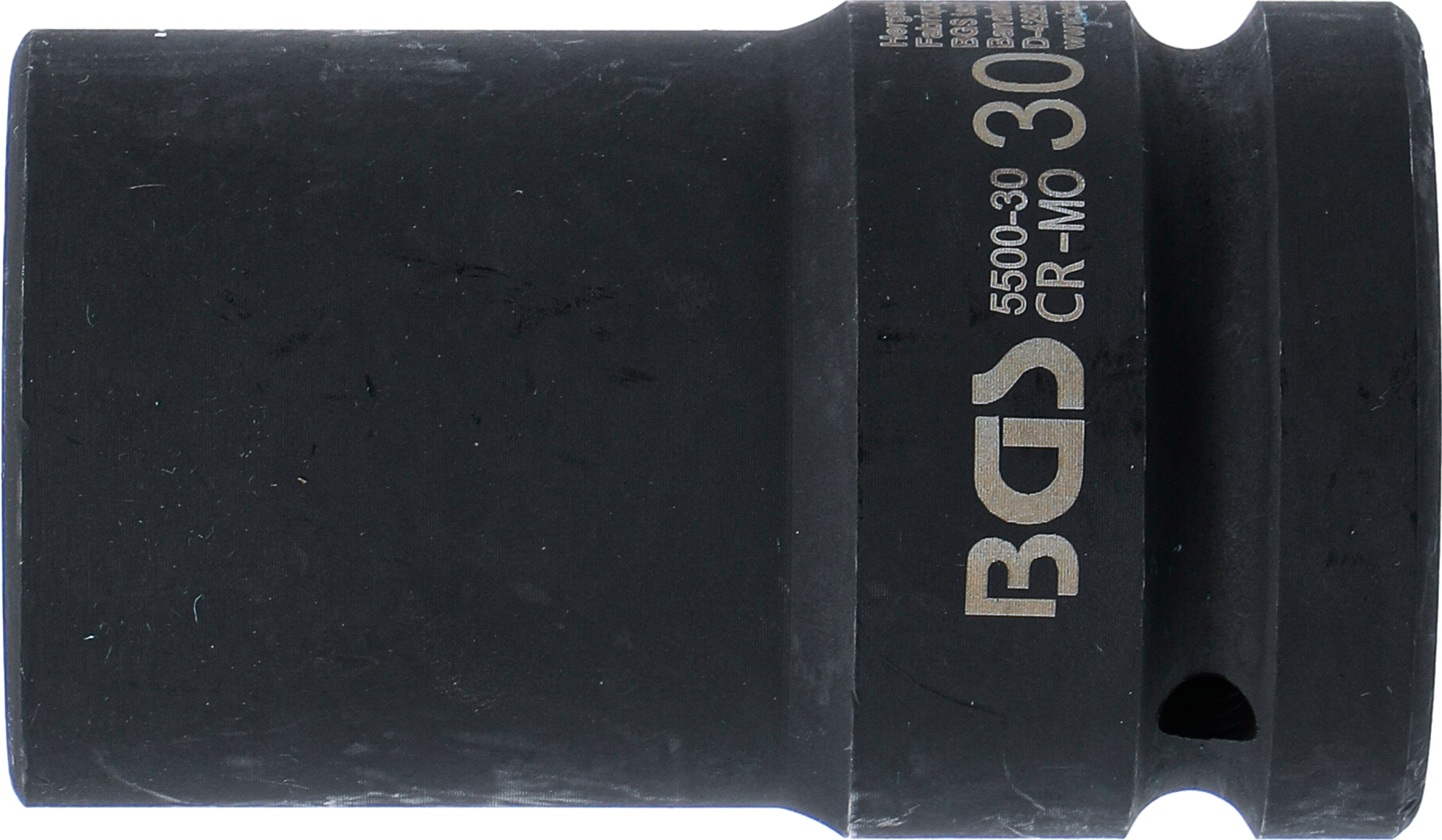 BGS Kraft-Steckschlüssel-Einsatz Sechskant, tief | Antrieb Innenvierkant 25 mm (1") | SW 30 mm