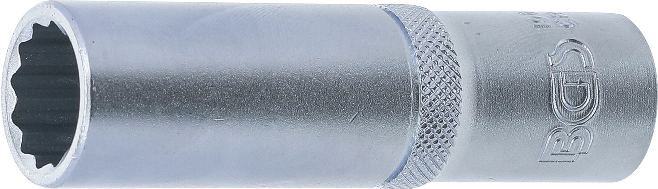 BGS Steckschlüssel-Einsatz Zwölfkant, tief | Antrieb Innenvierkant 12,5 mm (1/2") | SW 15 mm